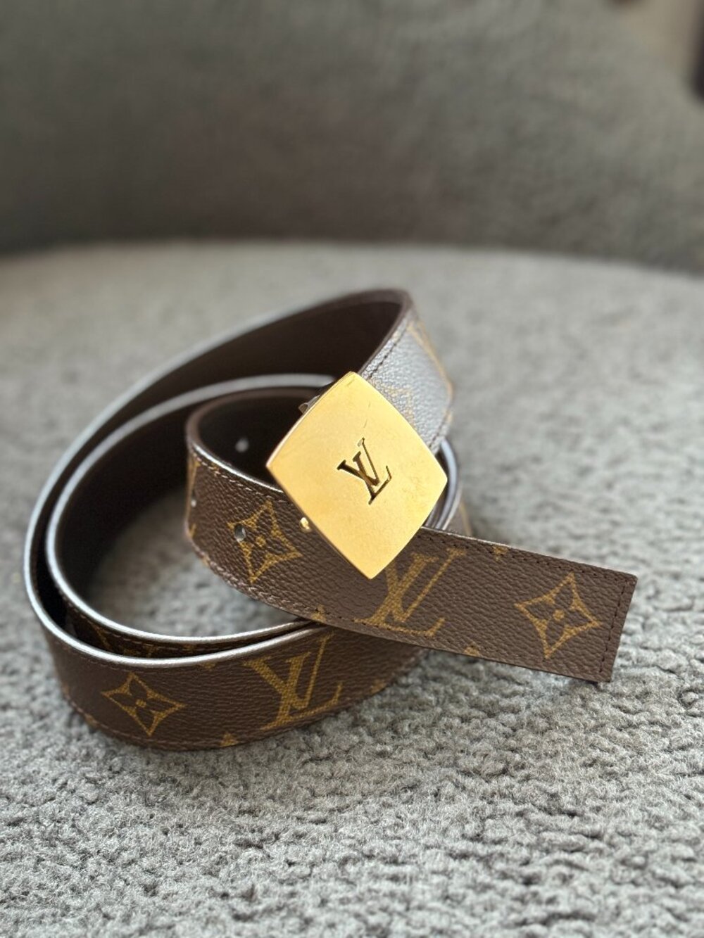 ICON: Louis Vuitton--monogram coated canvas w/ brass hardware